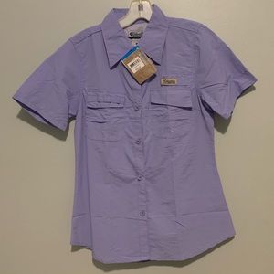 NWT Periwinkle Columbia PFG Vented Short Sleeve M